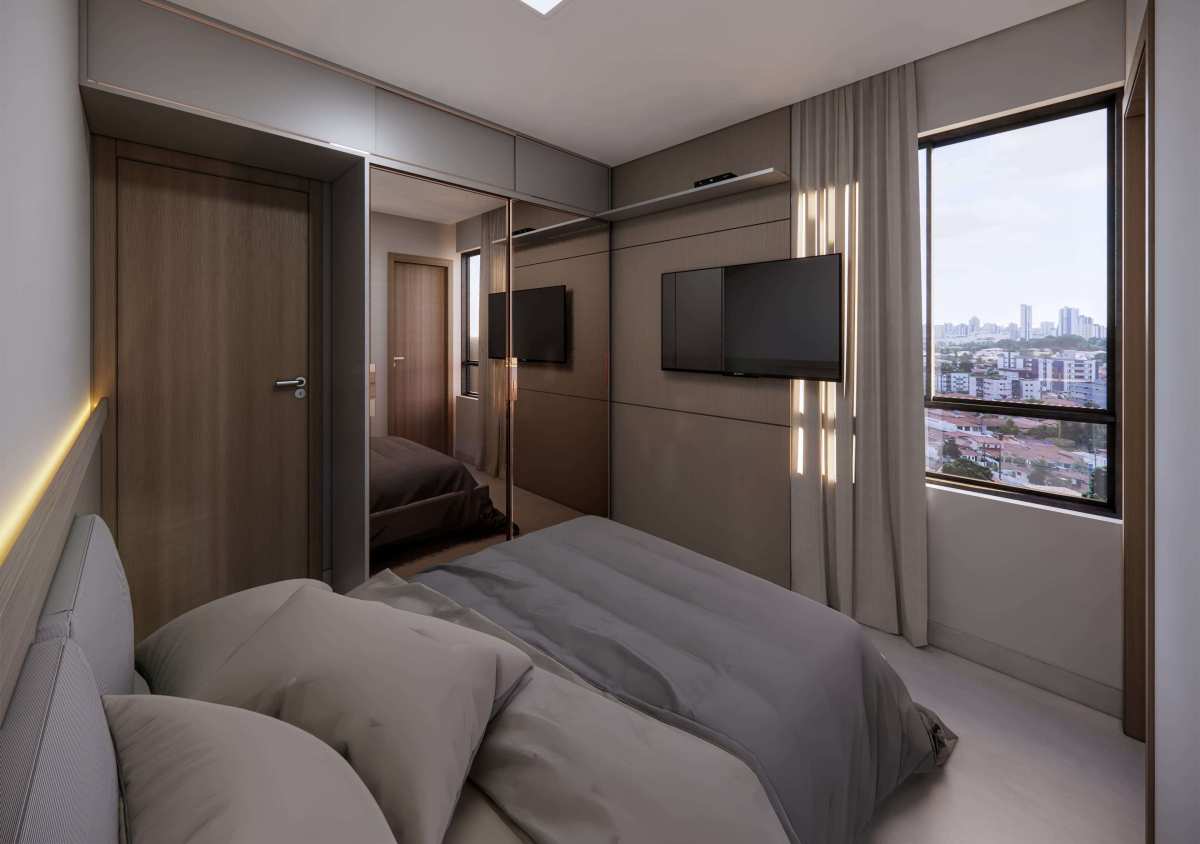  - Flat à venda em João Pessoa, Jardim Oceania, com 1 quarto